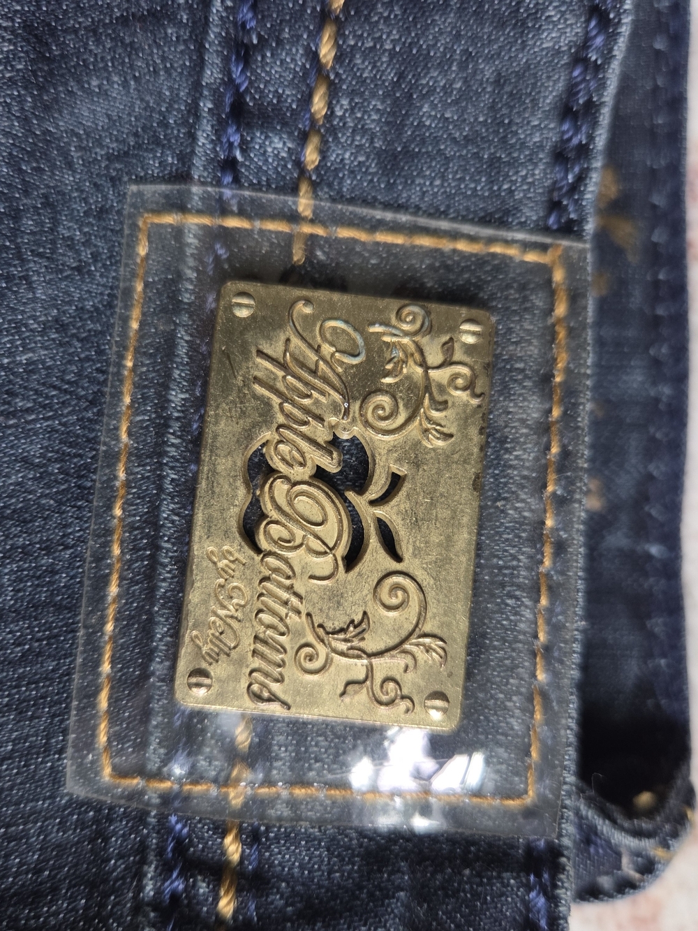 Apple Bottoms Vintage Y2k Dark Indigo Straight Leg Jeans 5/6 - Picture 4 of 14
